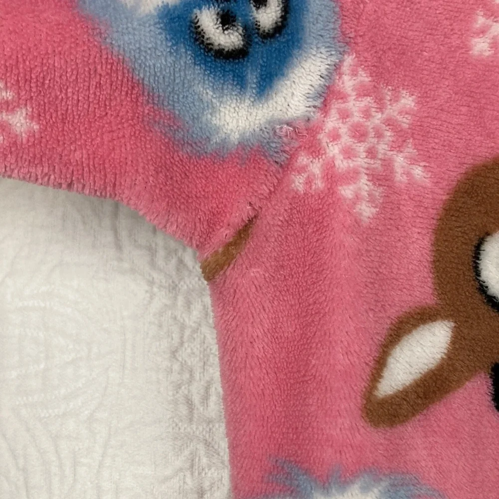 Rudolf the Red Nosed Reindeer Women’s Fleece Pajamas Onesie sz Medium